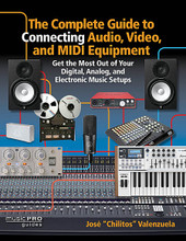 The Complete Guide to Connecting Audio, Video, and MIDI Equipment (Get the Most Out of Your Digital, Analog, and Electronic Music Setups English Edition). Music Pro Guide Books & DVDs. Softcover. 304 pages. Published by Hal Leonard.

This one-of-a-kind handbook describes through photos, line diagrams, and step-by-step instructions how the average student, enthusiast, voice-over talent, editor, engineer, musician, and/or producer can easily connect any of the various types of analog or digital audio, video, and MIDI equipment in their studio setups. Readers will also be able to identify, purchase, and connect the specific A/V and MIDI equipment necessary for any creative job.

Easy to understand and fun to use, The Complete Guide to Connecting Audio, Video, and MIDI Equipment will bring a professional or home-based studio completely up to date and up to maximum speed, making the music come alive.