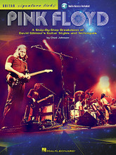 Pink Floyd - Guitar Signature Licks (A Step-by-Step Breakdown of David Gilmour's Guitar Styles and Techniques). By Pink Floyd. For Guitar. Signature Licks Guitar. Softcover with CD. Guitar tablature. 64 pages. Published by Hal Leonard.

Explore the epic works of space rock pioneers Pink Floyd with this instructional book. You'll learn the details behind the songs “Another Brick in the Wall, Part 2,” “Comfortably Numb,” “Hey You,” “Wish You Were Here,” and more classics. Audio files for all examples are available for online streaming or download with the custom code in each book.
