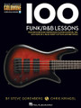 100 Funk/R&B Lessons (Bass Lesson Goldmine Series). For Bass. Bass Instruction. Softcover Audio Online. Guitar tablature. 208 pages. Published by Hal Leonard.

Expand your bass knowledge with the Bass Lesson Goldmine series! Featuring 100 individual modules covering a giant array of topics, each lesson in this Funk/R&B volume includes detailed instruction with playing examples presented in standard notation and tablature. You'll also get extremely useful tips, scale diagrams, chord grids, photos, and more to reinforce your learning experience plus 2 audio CDs featuring performance demos of all the examples in the book!

This volume covers a huge variety of funk and R&B bass styles, techniques, and concepts are covered, including: the pocket; fingerstyle funk; slap & pop techniques; hammer-ons and pull-offs; staccato & tenuto; funk fills and phrasing; dynamics; funk jazz; acid jazz; James Brown Fun; Bootsy Collins style; Larry Graham style; Louis Johnson style; Flea style; and more!