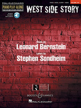 West Side Story (Piano Play-Along Volume 130). Composed by Leonard Bernstein (1918-1990) and Stephen Sondheim (1930-). For Piano/Keyboard. Piano Play-Along. 48 pages. Published by Hal Leonard.

Your favorite sheet music will come to life with the innovative Piano Play-Along series! With these book/audio collections, piano and keyboard players will be able to practice and perform with professional-sounding accompaniments. Containing cream-of-the-crop songs, the books feature new engravings, with a separate vocal staff, plus guitar frames, so players and their friends can sing or strum along. The online audio features two tracks for each tune: a full performance for listening, and a separate backing track that lets players take the lead on keyboard. The high-quality, sound-alike accompaniments exactly match the printed music. This volume includes 8 songs, including: Disney smash hits, including: America • Cool • I Feel Pretty •  Maria • One Hand, One Heart • Something's Coming • Somewhere • Tonight.
