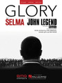 Glory by Common and John Legend. For Piano/Vocal/Guitar. Piano Vocal. 8 pages. Published by Hal Leonard.

This sheet music features an arrangement for piano and voice with guitar chord frames, with the melody presented in the right hand of the piano part as well as in the vocal line.