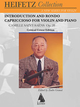 Introduction and Rondo Capriccioso, Op. 28 (for Violin and Piano Critical Urtext Edition Heifetz Collection). Composed by Camille Saint-Saens (1835-1921). For Piano, Violin. LKM Music. Softcover. 20 pages. Lauren Keiser Music Publishing #S511021. Published by Lauren Keiser Music Publishing.

The Introduction and Rondo Capriccioso for Violin and Orchestra was originally intended to be the rousing Finale to Saint-Saëns' first violin concerto, op.20. Saint-Saëns' favorite violinist Pablo de Sarasate gave the first performance in 1867 in Paris with the Composer conducting. In 1869 Saint-Saëns entrusted his younger colleague Georges Bizet to create a reduction of the orchestra score for Violin and Piano. The composer's autograph score and the first edition of the work were the primary source material for this publication.