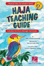 HAJA: Teaching Guide (Activities for Pre-K through 2nd Grade). Composed by Julia Jordan Kamanda. For Choral (TEACHER ED). Expressive Art (Choral). Published by Hal Leonard.

“I want to see you flap flap flap your wings, and drum drum drum your heartbeat...” even your littlest rhythm-makers will song, clap, dance and cheer as Haja (AH-ja) learns to fly! Kid-tested and teacher-approved ... Musical Tales for Modern Minds' HAJA TEACHING GUIDE offers step-by-step multicultural lesson plans and student hands-on learning activities. Aligned to our national core curriculum standards for young learners to develop their multiple intelligences and creative expression, this Guide provides ways to engage with music-making, language arts and multi-sensory experiences. Through the story of Haja, The Bird Who was Afraid to Fly and the companion song “Fly Haja Fly”, students can identify with Haja's transformation as she overcomes her fear. They'll take her example of success to heart as she builds her confidence, gaining self-awareness and determination. Young students will explore and practice learning sounds and rhythms, and identifying colors and patterns. The guide also offers an interdisciplinary introduction to West African instruments, designs, food and more. Suggested for ages 4-7. “Today's lesson was a huge success! The kids loved it! They loved the story, song, drumming.... everything. They wanted to listen to the song several times and on the way out I could hear them singing the chorus ...” (music educator, Wharton Elementary, Lancaster PA).