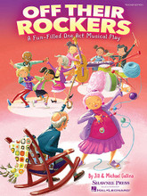 Off Their Rockers (A Fun-Filled One Act Musical Play). Composed by Jill and Michael Gallina. For Choral (TEACHER ED). Musicals. Published by Hal Leonard.

With the popularity of reality TV dance competitions, your students and the audience will be delighted to jump onto the dance bandwagon and participate in this fun filled and uplifting musical! The classic rock songs showcased in this musical have made an invaluable contribution to our pop music culture. Our story takes place in a senior center where all is quiet and calm and perhaps a bit boring; that is until the Center Director decides to use music and dance to bring fun and excitement into the lives of the seniors. Through songs and dances that were very much a part of the seniors' past, the Director, along with friends and family, encourage the seniors to get “off their rockers” and join in on the fun. All of the dances in Off Their Rockers are easy to learn with several different options for performing them. The dances can be performed by pairs, small groups or presented as full cast production numbers. If you are performing the musical with several classes or grade levels, you may choose to assign a different song and dance to each class or level. Songs include: Old Time Rock and Roll, The Banjo's Back in Town, Rock Around the Clock, At the Hop, The Peppermint Twist, Dancin' in the Street. About 25 minutes in length. For Grades 3-6.