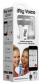 iRig Voice Mic (White). Hardware. General Merchandise. IK Multimedia #IRIGMICVOYIN. Published by IK Multimedia.

iRig Voice is a new handheld vocal microphone designed for iPhone, iPod touch and iPad. Compatible with all of today's top music apps, like Glee! Karaoke, LaDiDa, Karaoke Anywhere, and dozens more, iRig Voice turns your Apple device into a never-ending karaoke machine or vocal-recording studio. Get started fast with the included EZ VOICE app, which lets you sing along with music from your music library, add professional-grade vocal FX, including reverb, chorus and pitch correction. Based on IK's acclaimed VocaLive app, EZ VOICE lets you remove the vocals from your favorite songs with just a single button, and even record yourself to share online!