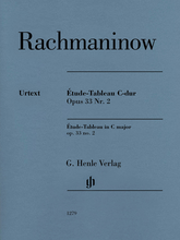 Piano (Piano)
Piano Solo. Composed by Sergei Rachmaninoff (1873-1943). Edited by Dominik Rahmer. Henle Music Folios. Softcover. G. Henle #HN1279. Published by G. Henle.

Between 1914 and 1917, Sergei Rachmaninoff published two volumes of Études-Tableaux - a term coined by the composer with which he succeeded in expressing the blend of technical studies with programmatic character pieces. As with the concert etudes of Chopin or Liszt, they represent a technical and interpretational touchstone for every pianist.