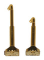 Wolf Chinrest Clamp Pair, Gold