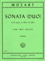 Mozart, WA - Sonata in B-Flat Major, K 292 - Two Cellos - edited by J Werner - International Music Co