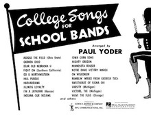 College Songs for School Bands – 2nd Bb Cornet