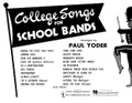 College Songs For School Bands - Eb Alto Clarinet