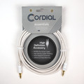 Balanced 1/8″ (Mini Plug) Cable - 1/8-inch TRS to 1/8-inch TRS: 10-Foot White Essential Series