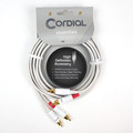 Unbalanced Twin Cable/Adapter (White) Essentials Series – Two RCA to Two RCA Plugs, 10-Foot Cable