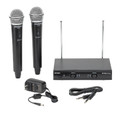 Stage 200 – Group C Dual-Channel Handheld VHF Wireless System 2 Q6 Dynamic Mics