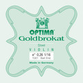 Optima Goldbrokat, Violin E, (Steel), Ball, 1/16, .26 Medium