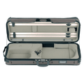 GEWA Viola Case, Strato Super Light Weight, Oblong, Adjustable 36-42.5cm Body, Dark Brown/Beige