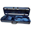 GEWAPURE Violin Case, CVK02, Styrofoam , 4/4, Dark Blue/Blue