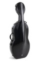 PURE by GEWA Cello Case, Polycarbonate 4.8, Black w/wheels