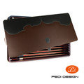 Pedi Bow Display Case, Premium Faux Leather, Violin/Viola/Cello, 15pcs
