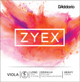 D'Addario Zyex, Viola C, (Zyex/Silver-Tungsten), Long/Heavy, 16-16.5"