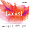 D'Addario Zyex, Bass D, (Zyex/Nickel), 3/4, Light