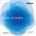 D'Addario Helicore, Violin Set, (w/Tinned E, Aluminum A), Ball E, 1/8, Medium