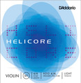 D'Addario Helicore, Violin Set, (w/Tinned E, Aluminum A), Ball E, 4/4, Light