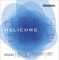 D'Addario Helicore, Violin 5 string Set, (w/Tinned E, Aluminum A), Ball E, 4/4, Heavy