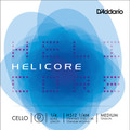 D'Addario Helicore, Cello D, (Rope/Titanium), 1/4, Medium