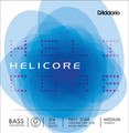 D'Addario Helicore, Bass Orchestra G, (Rope/Nickel), 3/4, Medium