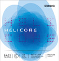 D'Addario Helicore, Bass Orchestra D, (Rope/Nickel), 1/8, Medium