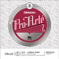 D'Addario Pro-Arte, Cello C, (Nylon/Tungsten-Silver), 3/4, Medium