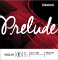 D'Addario Prelude, Violin E, (Tinned Carbon Steel), Ball, 1/2, Medium
