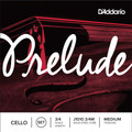 D'Addario Prelude, Cello Set, (Nickel A), 3/4, Medium