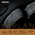 D'Addario Kaplan Solutions, Viola A, (Steel/Titanium), Long/Medium, 16-16.5"