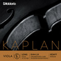 D'Addario Kaplan Forza, Viola C, (Rope/Tungsten-Silver), Long/Heavy, 16-16.5"