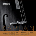 D'Addario Kaplan, Cello A, (Steel/Titanium), 4/4, Light