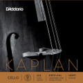 D'Addario Kaplan, Cello D, (Steel/Nickel), 4/4, Light