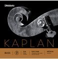 D'Addario Kaplan, Bass Orchestra D, (Rope//Nickel), 3/4, Medium