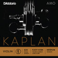 D'Addario Kaplan Amo, Violin E, (Tinned High Carbon Steel), Ball, 4/4, Medium