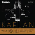 D'Addario Kaplan Amo, Violin G, (Synthetic/Silver), 4/4,Medium