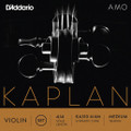 D'Addario Kaplan Amo, Violin Set, Ball E, 4/4, Medium