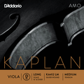 D'Addario Kaplan Amo, Viola D, (Synthetic/Silver), Long/Medium, 16-16.5"