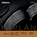 D'Addario Kaplan Amo, Viola D, (Synthetic/Silver), Long/Heavy, 16-16.5"