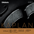 D'Addario Kaplan Amo, Viola G, (Synthetic/Silver), Long/Medium, 16-16.5"