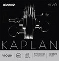 D'Addario Kaplan Vivo, Violin Set, Ball E, 4/4, Medium