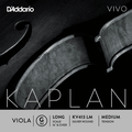 D'Addario Kaplan Vivo, Viola G, (Synthetic/Silver), Long/Medium, 16-16.5"