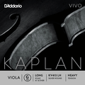 D'Addario Kaplan Vivo, Viola G, (Synthetic/Silver), Long/Heavy, 16-16.5"