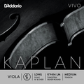 D'Addario Kaplan Vivo, Viola C, (Synthetic/Tungsten-Silver), Long/Medium, 16-16.5"