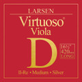 Larsen Virtuoso, Viola D, (Synthetic/Silver), Medium, Long (420mm Scale/16.5"+ body)