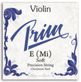 Prim, Violin E, (Steel/Chrome), Ball, 4/4, Soft